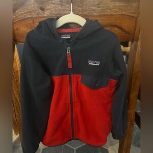 Patagonia Kids' Navy and Red Zip-Up Fleece